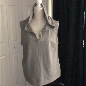 Jessica Simpson Gray sleeveless hoodie.